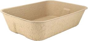 img 2 attached to 🐱 Pack of 5 Midlee Disposable Cat Litter Boxes - 16.5 Inches x 12 Inches x 4 Inches