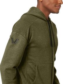 img 1 attached to Activewear for Men: Loose Fit Middleweight Full Zip Peak Velocity Clothing