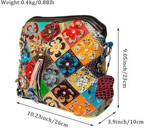 img 3 attached to 👜 Multicolor Crossbody Patchwork Women's Handbags & Wallets - Segater Shoulder Bags