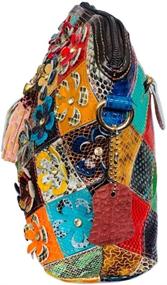 img 2 attached to 👜 Multicolor Crossbody Patchwork Women's Handbags & Wallets - Segater Shoulder Bags