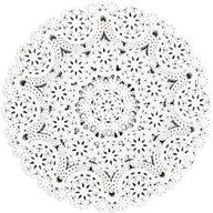 🎀 300-pack 10-inch round medallions lace paper doilies - perfect for crafts, weddings, and placemats logo