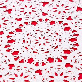 img 1 attached to 🎀 300-Pack 10-Inch Round Medallions Lace Paper Doilies - Perfect for Crafts, Weddings, and Placemats