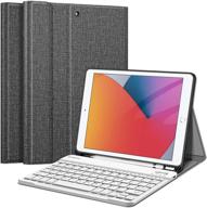 🔌 fintie keyboard case for ipad 9th / 8th / 7th gen (2021/2020/2019), 10.2 inch, gray: detachable bluetooth keyboard, pencil holder, stand cover - shop now! logo