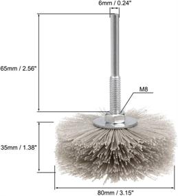 img 2 attached to Uxcell Nylon Abrasive Grinding Threaded