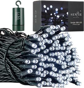 img 4 attached to 🎄 67 FT 200 LED Battery Operated Christmas Lights for Xmas Trees - Waterproof, Timer & Multicolor Modes - Perfect Home and Holiday Decoration!