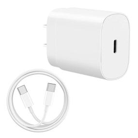 img 4 attached to 30W iPad Charger with USB C Fast Charging | Compatible with iPad Pro, 🔌 iPad Air, Mac Book Air & More | 6.6FT USB C to C Cable Included