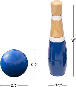 img 3 attached to 🎳 Toddlers Bowling Skittle Set by Hey Play