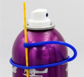 img 3 attached to Hold-It Aerosol Straw Holder: Pack of 5 Convenient Spray Can Straw Holders