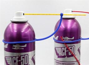 img 2 attached to Hold-It Aerosol Straw Holder: Pack of 5 Convenient Spray Can Straw Holders