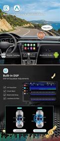 img 2 attached to BXLIYER 10.1 Inch Android 10 Double Din Car Stereo Head Unit with DSP/Carplay/Android Auto - [4G+64G] - Includes LED Backup Camera Microphone - WiFi, Bluetooth5.0, Steering Wheel Controls, Mirrorlink Support