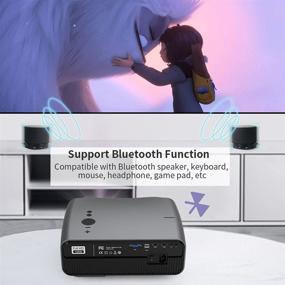 img 2 attached to 📽️ Wifi Bluetooth Movie Projector: Full HD Wireless Projector with Android, LCD LED Native 1080P for Home Theater Indoor/Outdoor 4D Keystone/Zoom, Screen Mirroring for Smartphone Laptop DVD Player TV Stick PS5