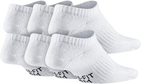 img 1 attached to Nike Kids' Everyday Lightweight No-Show Socks (6 Pairs): Comfort for Little Feet