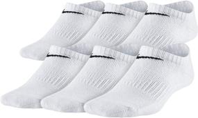 img 2 attached to Nike Kids' Everyday Lightweight No-Show Socks (6 Pairs): Comfort for Little Feet