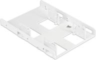 corsair dual ssd mounting bracket: effortlessly 📁 install and showcase multiple ssds in sleek white design logo