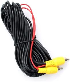 img 1 attached to 📷 DALLUX 10M RCA Video Cable for Car Backup Camera - Rear View Parking Camera Cable with Detection Wire