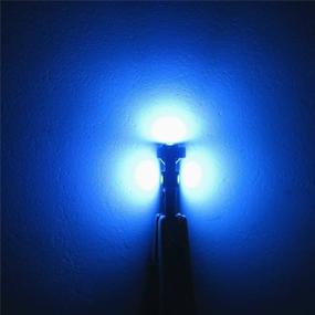 img 3 attached to 🔵 WLJH 6 Pack Ледяно-голубые лампы t5 3030 SMD - эффективная замена для автомобильных внутренних светильников купола и плафона