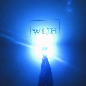 img 2 attached to 🔵 WLJH 6 Pack Ледяно-голубые лампы t5 3030 SMD - эффективная замена для автомобильных внутренних светильников купола и плафона