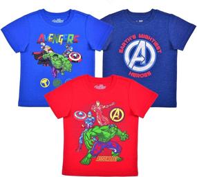 img 4 attached to Marvel Avengers Short Sleeve Superhero Boys' Clothing