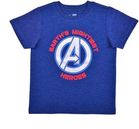 img 1 attached to Marvel Avengers Short Sleeve Superhero Boys' Clothing