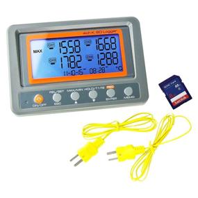 img 3 attached to K Type 4-Channel Thermocouple Thermometer Data Logger with SD Card & LED Alarm