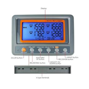 img 1 attached to K Type 4-Channel Thermocouple Thermometer Data Logger with SD Card & LED Alarm