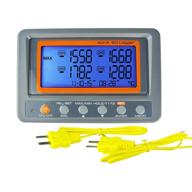 k type 4-channel thermocouple thermometer data logger with sd card & led alarm логотип