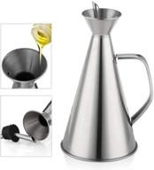 1l stainless steel oil pourer with handle - 4sgm logo