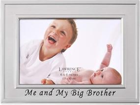 img 3 attached to 👦 Lawrence Frames Big Brother Silver Plated 6x4 Picture Frame - Celebrate the Bond: Me And My Big Brother Design