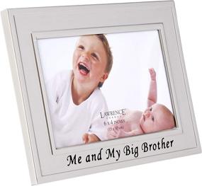 img 4 attached to 👦 Lawrence Frames Big Brother Silver Plated 6x4 Picture Frame - Celebrate the Bond: Me And My Big Brother Design