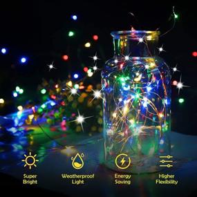 img 1 attached to 🎉 ITICdecor Fairy String Light 20M 200 LED 2Pack USB Plug in Copper Wire String Lights Remote Control - Ideal for Indoor & Outdoor Christmas, Halloween, and Party Decorations (Multi-Colored)