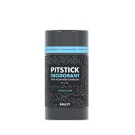 🌿 ballsy pitstick: activated charcoal natural deodorant for men - aluminum-free with charcoal & plant-based extracts, cruelty & baking soda-free odor protection, 2.75 oz logo