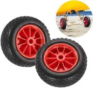 🛶 puncture-proof kayak canoe trolley cart replacement tire - lixada 8"/10" wheel логотип