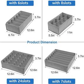 img 2 attached to Складной органайзер для нижнего белья Организация предметов домашнего обихода