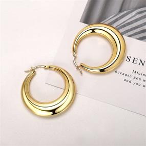 img 3 attached to NAG HC Hypoallergenic Earrings Stainless Lightweight Women Multiple Girls' Jewelry