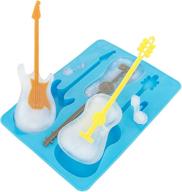 🎸 rock your drinks with the fairly odd novelties blue guitar ice cube tray & stirrers combo logo