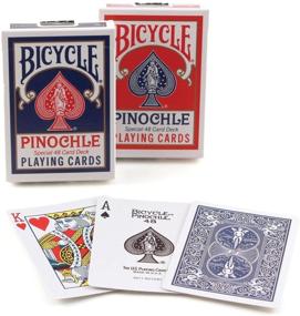 img 1 attached to 🚲 High-Quality Bicycle Pinochle Playing Cards (Pack of 4) for Endless Gaming Fun