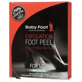 img 4 attached to 👶 Baby Foot - Mint-Scented Original Foot Peel Exfoliator for Men - Discover the Power of Foot Masks