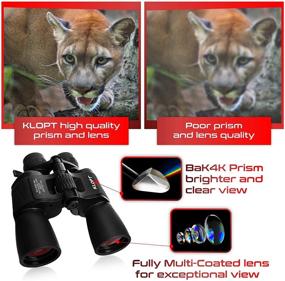 img 3 attached to 🔭 KLOPT Zoom Binoculars: Enhance Bird Watching & Hunting with 8x-24x50mm BAK4K Prism Zoom