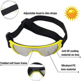 img 2 attached to GLE2016 Dog Goggles: New Version Eye Protection for Small Dogs - Waterproof, Windproof, UV Protection with Adjustable Strap