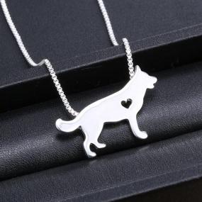 img 3 attached to 🐾 WeiVan Dog Pendant Necklace: A Sentimental Memorial Gift for Golden Retriever, Greyhound & German Shepherd Lovers