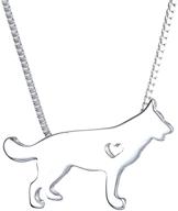 🐾 weivan dog pendant necklace: a sentimental memorial gift for golden retriever, greyhound & german shepherd lovers логотип