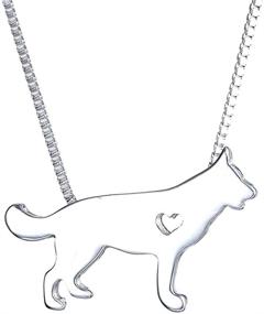 img 4 attached to 🐾 WeiVan Dog Pendant Necklace: A Sentimental Memorial Gift for Golden Retriever, Greyhound & German Shepherd Lovers