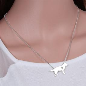 img 1 attached to 🐾 WeiVan Dog Pendant Necklace: A Sentimental Memorial Gift for Golden Retriever, Greyhound & German Shepherd Lovers