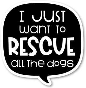 img 2 attached to Just Want Rescue Sticker Stickers