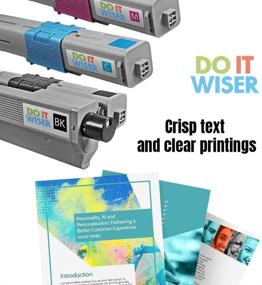 img 2 attached to 🖨️ Do it Wiser Replacement Toner Cartridge Set (4-Pack) - Compatible with Oki MC362w C531dn MC361 C330dn C331dn MC351dn C310dn C330 C530dn MC561 C510dn C511dn C312dn MC361dn MC352dn MC362dn MC562dn