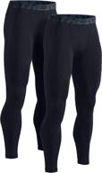 🏃 performance-enhancing athlio compression pants: 1 or 2 pack mens running tights for optimal workouts логотип