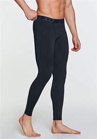 img 1 attached to 🏃 Performance-Enhancing ATHLIO Compression Pants: 1 or 2 Pack Mens Running Tights for Optimal Workouts