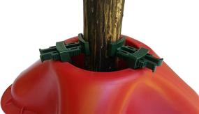 img 2 attached to Omega OM2 Christmas Tree Stand - No Screws, Durable Nylon Clamps - Supports up to 7' Trees - Holds 2.1 Quarts of Water