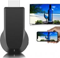 📺 enhanced wireless display adapter: seamless 1080p mobile screen mirroring receiver dongle with wifi for tv/projector | support android mac ios windows hdmi logo