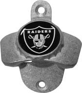 🏈 nfl oakland raiders wall bottle opener, black, siskiyou sports, one size (fwbo125) логотип